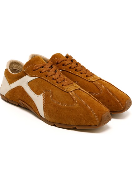 Kadın Sneaker ( Günlük) RC-25Y-187-MIU1005 John May Taba Süet-Bej Cilt modelleri