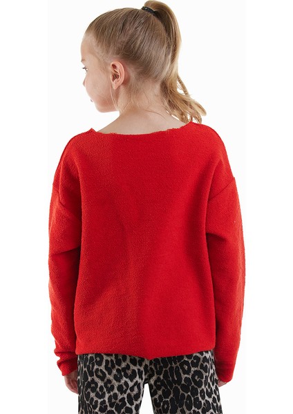Crop Top Kız Çocuk Kırmızı Sweatshirt fiyatları