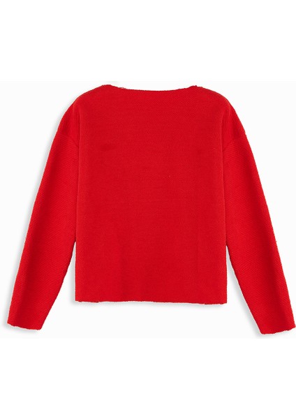 Crop Top Kız Çocuk Kırmızı Sweatshirt fırsatları