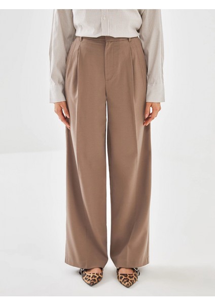 Lcw Vision Bej Loose Fit Kadın Pantolon fiyatları