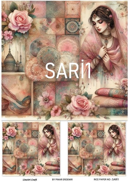Sari Serisi Sari1 Pirinç Dekopaj 30*42 cm