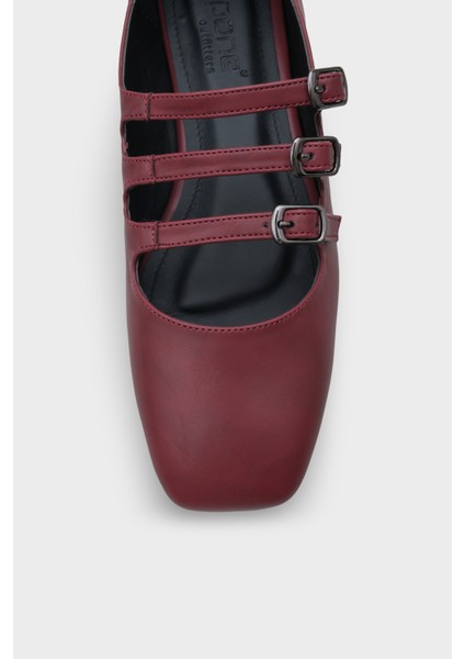 Marcelle Küt Burunlu Üç Tokalı Bantlı Kadın Babet fiyatları