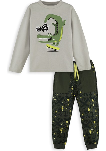 Timsah Oversize Erkek Çocuk T-Shirt Pantolon Takım modelleri