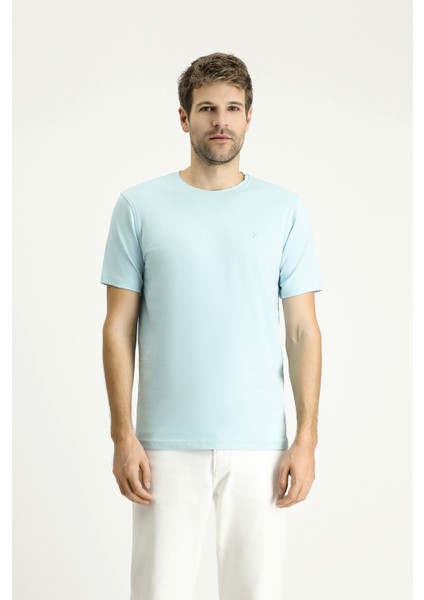 Bisiklet Yaka Slim Fit Dar Kesim Süprem Pamuklu Tişört modelleri