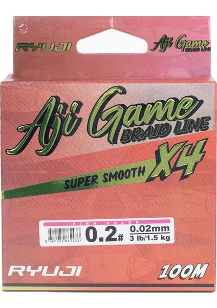 Aji Game 4b Pink 100M Ip Misina 0,02MM 0.02 mm modelleri