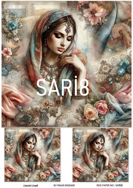Sari Serisi Sari8 Pirinç Dekopaj 30*42 cm