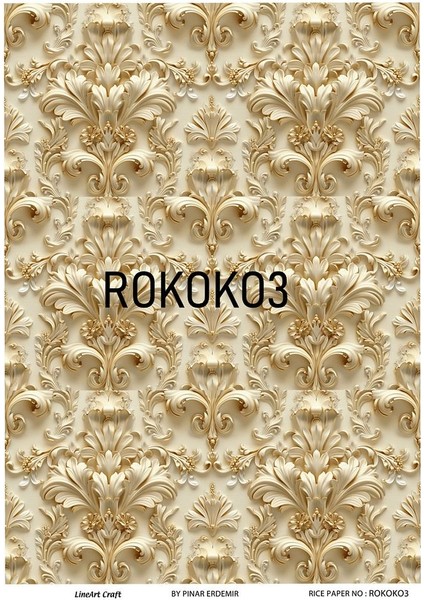 Rokoko Serisi Rokoko3 Pirinç Dekopaj 30*42 cm