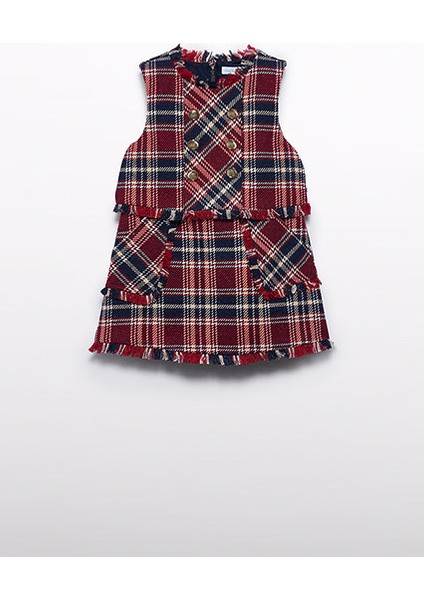 Abel Lula Ekose Desenli Tulum Elbise Lacivert 5542 fırsatları