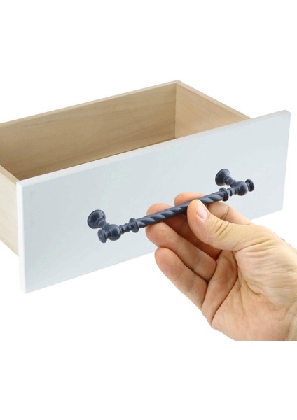 Mobilya Mutfak Dolabı Çekmece Dolap Kapak Kulpu Kulbu Antrasit (96 Mm-9.6 Cm) Metal Kulpları fırsatları