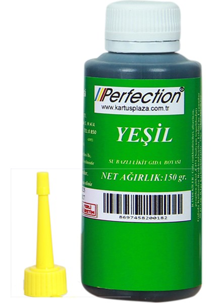 Chef Sıvı Su Bazlı Likit Gıda Boyası Yeşil 150 gr.