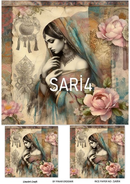 Sari Serisi Sari4 Pirinç Dekopaj 30*42 cm