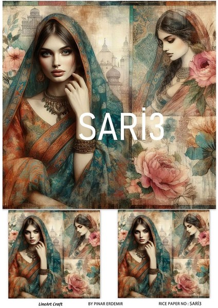 Sari Serisi Sari3 Pirinç Dekopaj 30*42 cm