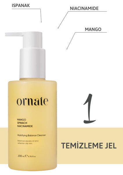 Yağlı Ciltler Için Aha Bha Içeren Arındırıcı, Temizleyici 2'li Set fiyatları