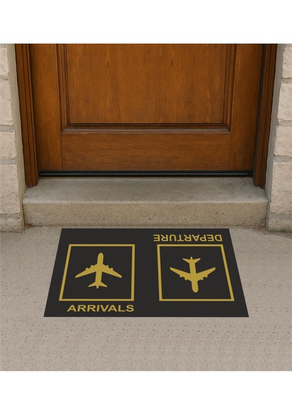 Arrival, Departure Kapı Önü Paspas Pilot - Havacı - Uçak Tutkunu