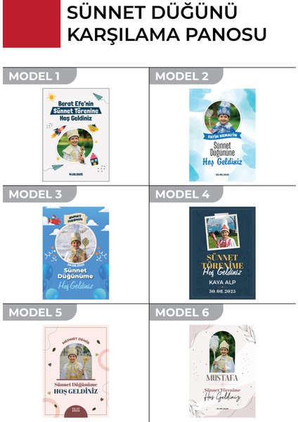 Sünnet Düğünü Karşılama Panosu , Kişiye Özel Tasarlabilir Model ve Stand Seçenekli fırsatları