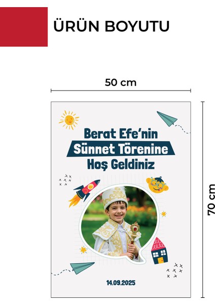 Sünnet Düğünü Karşılama Panosu , Kişiye Özel Tasarlabilir Model ve Stand Seçenekli indirimleri