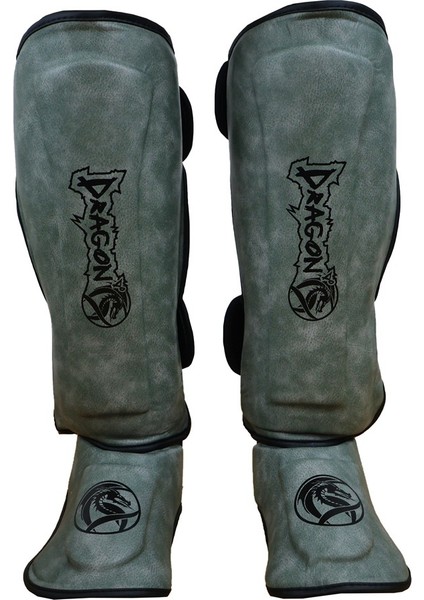 40715-P Kaval Ayak Koruyucu Gri Profesyonel Kick Boks Kaval Koruyucu