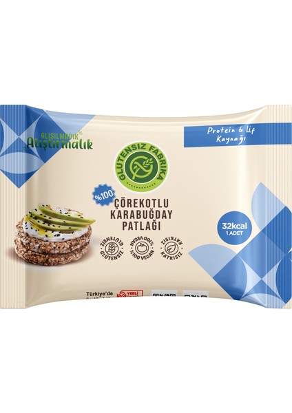 Karabuğday Patlağı Çörekotlu 24 G x 10 Paket (Glütensiz & Vegan) fiyatları