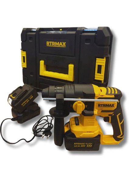 Rtrmax RTS5040 Akülü Pnömati̇k Kirici-Deli̇ci̇ Kömürsüz 1.8j 20MM 2x4 Ah Akü S-Lion modelleri