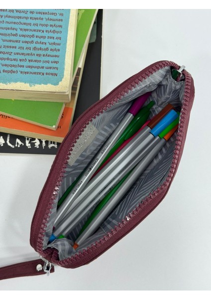 Unisex Suya Dayanıklı Krinkıl Kumaş Sırt Çantası ve Cüzdan Tipi Askılı Kalemlik fırsatları