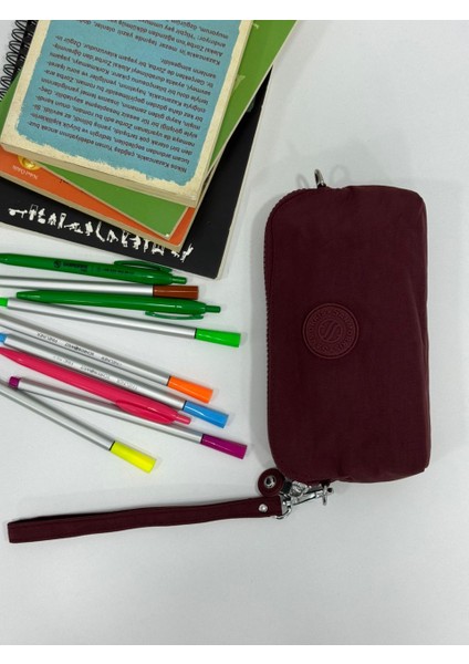 Unisex Suya Dayanıklı Krinkıl Kumaş Sırt Çantası ve Cüzdan Tipi Askılı Kalemlik indirimleri