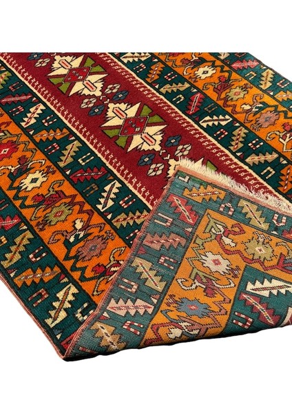 El Dokuma Sıfır Bozalan Milas Halısı 110X200 Kök Boya Yün Halı fırsatları