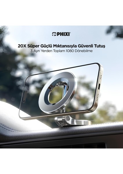 Force CH20 1080 Ayarlanabilen Yapışkanlı Manyetik Magsafe Araç Tutucu - Telefon Tutucu fiyatları