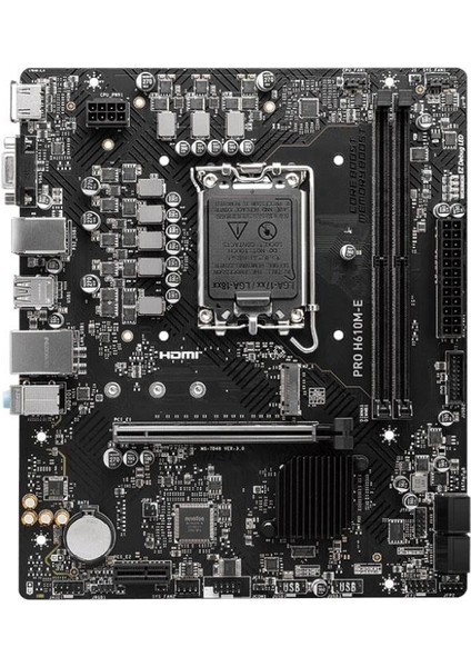 Msı Pro H610M-E Ddr5 Intel H610 Soket 1700 5600MHZ(OC) M.2 Anakart fiyatları