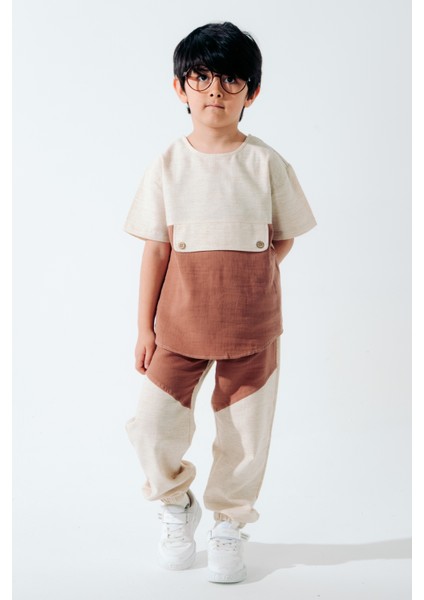 Erkek Çocuk Pamuklu 2'li Yazlık Takım