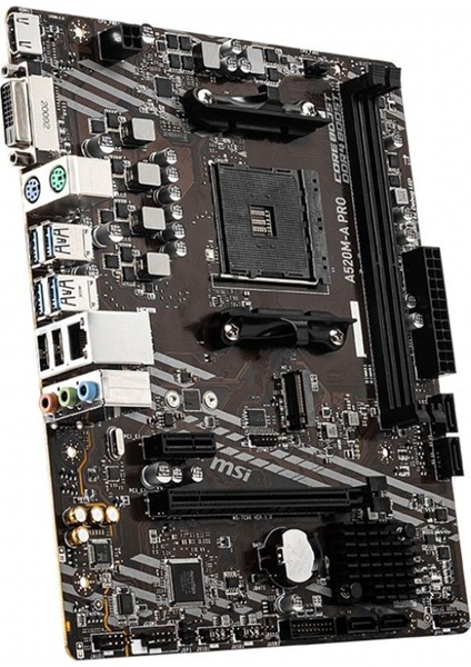 Msı A520M-A Pro Amd A520 Soket Am4 Ddr4 4600 Mhz(Oc) M.2 Anakart