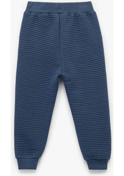 Pamuklu Beli Bağcıklı Basic Jogger Mavi Erkek Bebek Eşofman Altı 6WMB40016TK fiyatları