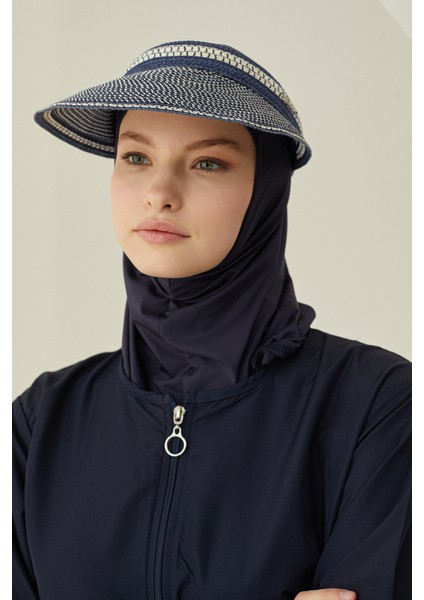 Lacivert Modern Tesettür Mayo modelleri