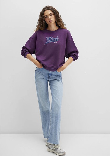 Kadın Mürdüm M1S10419-70679 Sweatshirt
