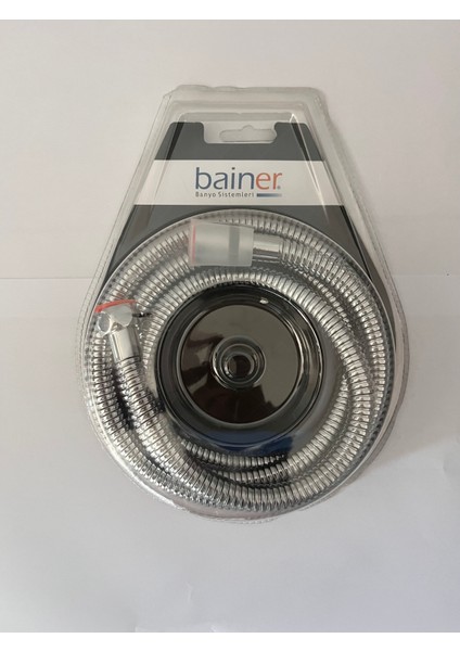 - Çelik Örgülü - Parlak Extra Kenetli Duş Spirali - 150 cm (360° Dönebilen Başlık - Pirinç Somun) fiyatları