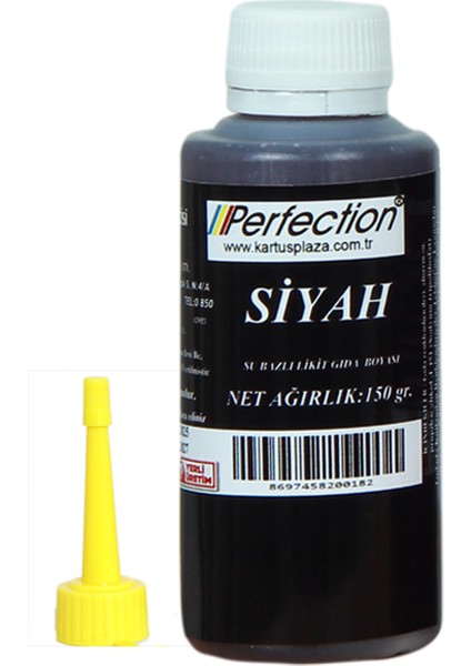 Chef Sıvı Su Bazlı Likit Gıda Boyası Siyah 150 gr.