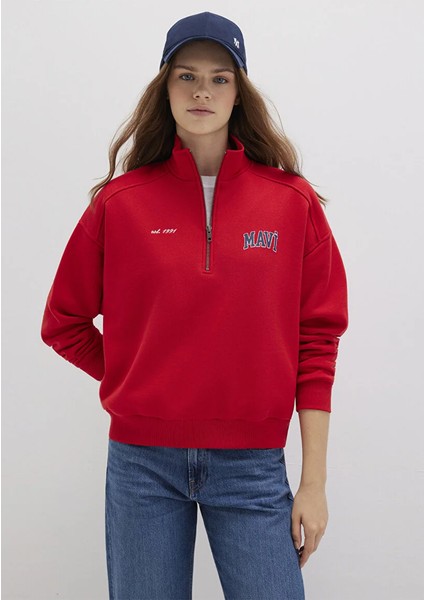 Kadın Kırmızı M1S10373-90742 Sweatshirt fiyatları