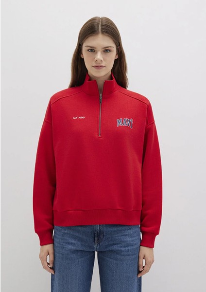 Kadın Kırmızı M1S10373-90742 Sweatshirt fırsatları