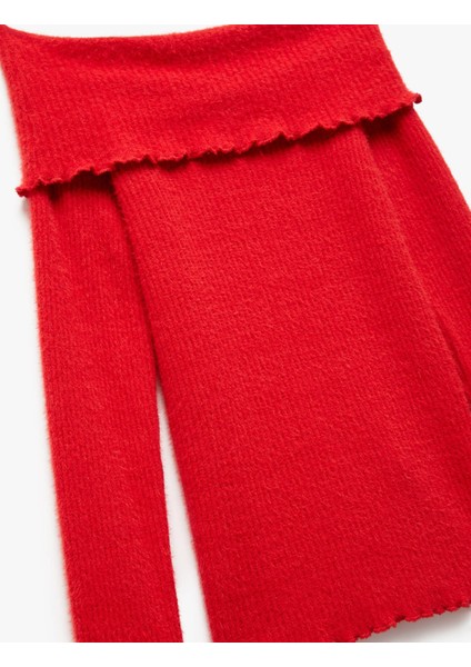 Omzu Açık Kırmızı Kadın Uzun Kollu T-Shirt 6WAL10086IK modelleri