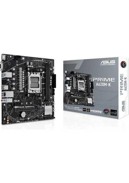 Prıme A620M-K 6400MHZ(OC) Ddr5 Soket Am5 M.2 HDMI VGA Matx Anakart