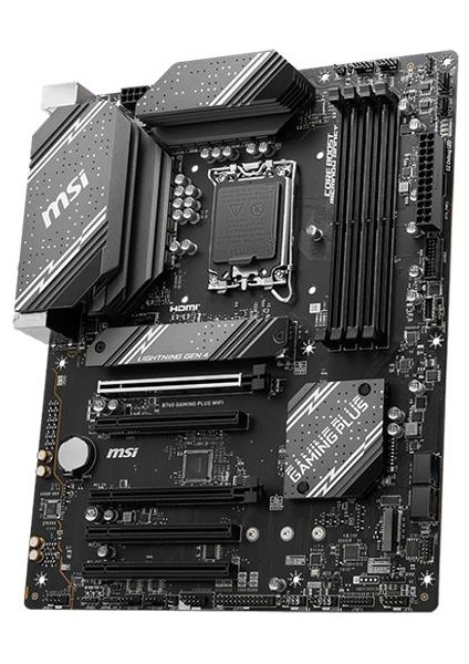 Msı B760 Gamıng Plus Wıfı Intel B760 Ddr5 6800MHZ (Oc) M.2 Anakart