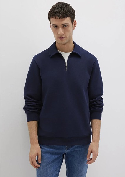 Erkek Lacivert M0S10414-86415 Yarım Fermuarlı Sweatshirt fiyatları