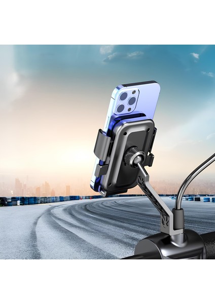 Force CH61 Dikiz Ayna Baglantili Otomatik Motosiklet ve Bisiklet Telefon Tutucu fiyatları