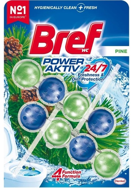 Klozet Kokusu, Power Aktif, 100 Gr, Ikili 8 Top, Çam Kokulu