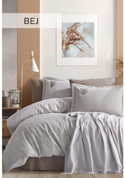 Iyi Geceler Istanbul Maribell Pikeli Nevresim Takımı Çift Kişilik