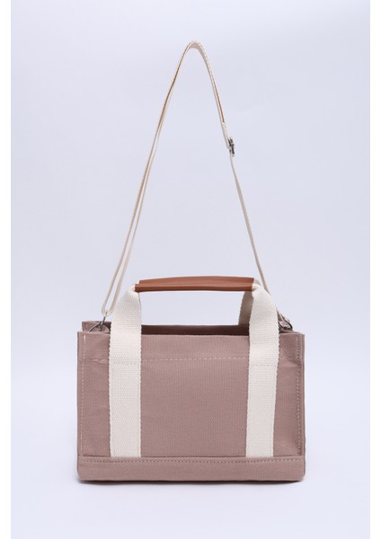 Koyu Vizon SHK138 2 Bölmeli Kanvas Kumaş Ayarlanabilir Askılı Fermuarlı El, Kol ve Omuz Çantası fırsatları