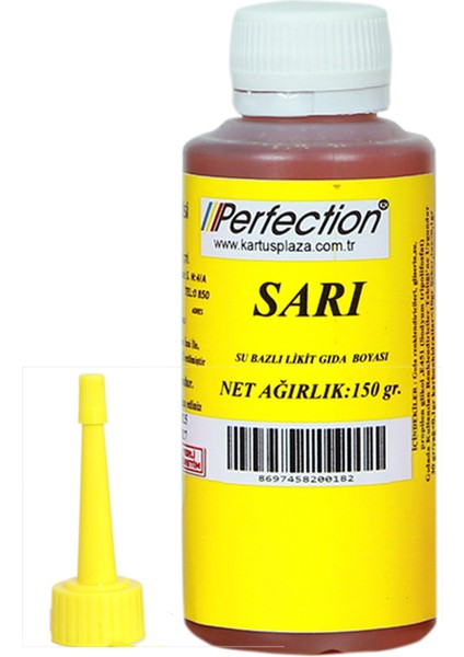 Chef Sıvı Su Bazlı Likit Gıda Boyası Sarı 150 gr.