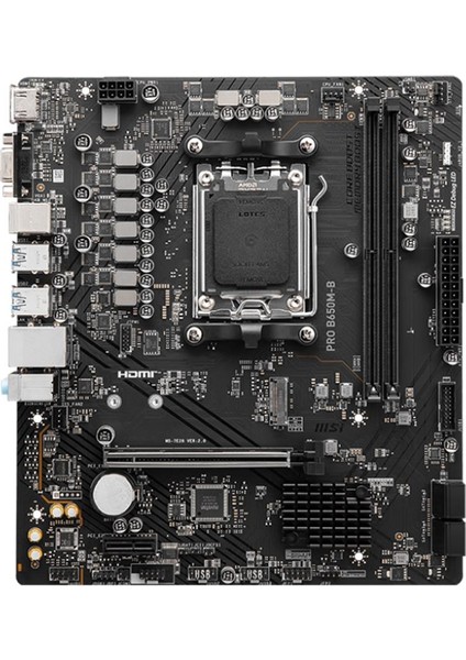 Msı Pro B650M-B Amd B650 Soket Am5 Ddr5 6800MHZ (Oc) M.2 Anakart fırsatları