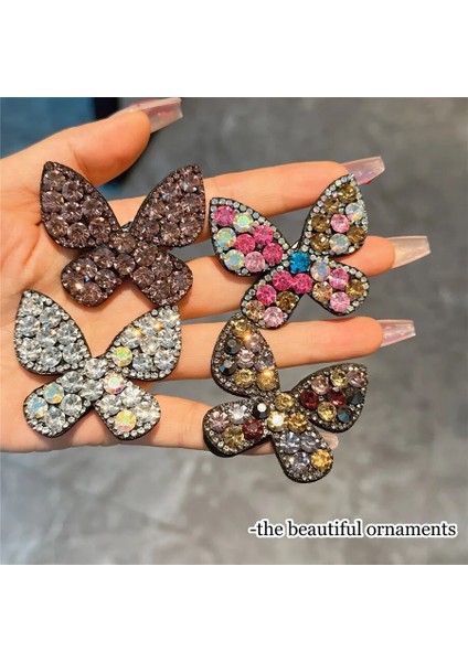 Adet/takım Parlak Kelebek Kırık Saç Klipleri Zarif Tokalarım Tokalar Kızlar Için Şapkalar Kadın Saç Aksesuarları (Yurt Dışından) fiyatları