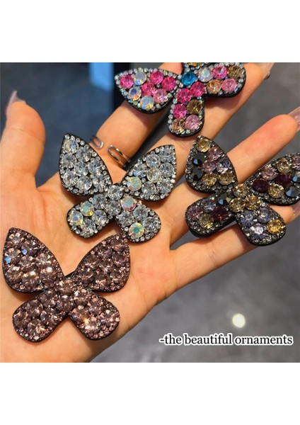 Adet/takım Parlak Kelebek Kırık Saç Klipleri Zarif Tokalarım Tokalar Kızlar Için Şapkalar Kadın Saç Aksesuarları (Yurt Dışından) fırsatları