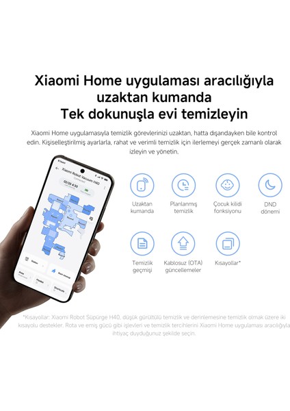 Robot Vacuum H40 Akıllı Robot Süpürge + Mop 10000PA (Xiaomi Türkiye Garantili) fırsatları